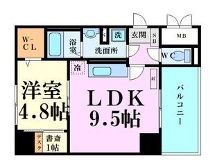 アビエール松屋町の物件間取画像